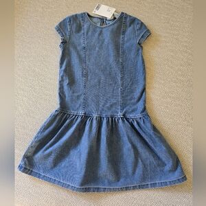 H&M Denim Look Jesey Dress Size 5T Blue